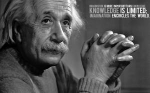 Albert Einstein Black & White wallpaper thumb