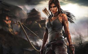 Lara Croft in Tomb Raider game wallpaper thumb
