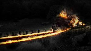 Effects, Train, Railroad, Fire wallpaper thumb