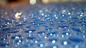 Sparkling Blue Rain Drops wallpaper thumb