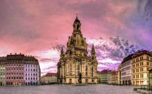 Dresden, Germany, buildings, houses, dusk wallpaper thumb