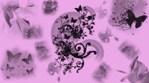Butterfly Floral Abstract wallpaper thumb