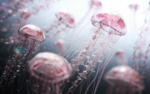 Jellyfish Digital Artwork HD wallpaper thumb