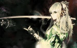 Sword Katana Anime Drawing HD wallpaper thumb