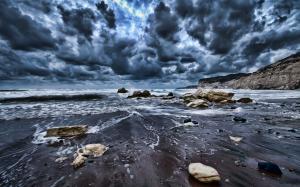Stormy Clouds Over the Sea wallpaper thumb