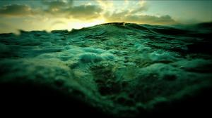 Ocean Waves Green Tilt-shift HD wallpaper thumb