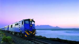 Train Leaving Table Mountain South Africa wallpaper thumb