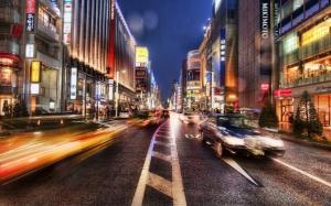Japan Street At Night Photography wallpaper thumb