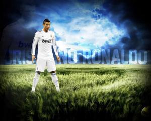 Cristiano Ronaldo Madrid Free Kick Art wallpaper thumb