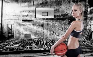 Sport girl, basketball, workout wallpaper thumb