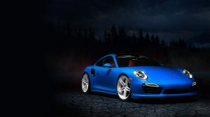 Blue Porsche 991 wallpaper thumb