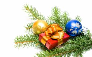 Christmas ornaments and gifts wallpaper thumb