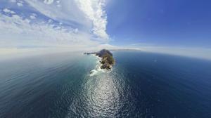 Island Aerial Ocean HD wallpaper thumb