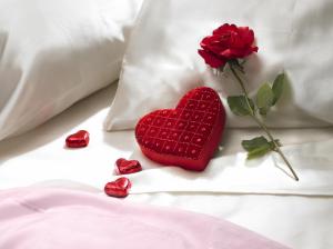 Cute Love, Heart, Rose, White wallpaper thumb