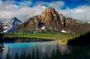 beautiful scenery, mountains, lake, nature wallpaper thumb