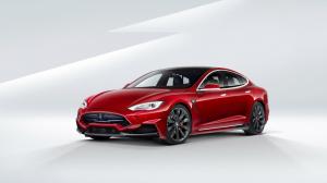 2015, Larte Tesla Model S, Red Car, Cool wallpaper thumb
