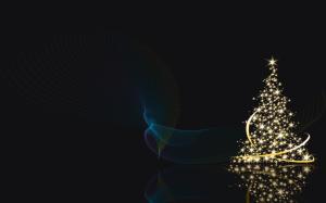 christmas tree, lights, shine wallpaper thumb