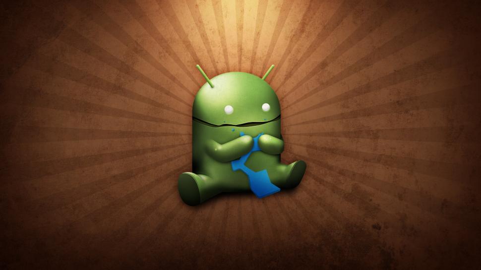 Funny Android Eating wallpaper,android logo HD wallpaper,funny android HD wallpaper,android robot HD wallpaper,tech HD wallpaper,gadget HD wallpaper,2560x1440 wallpaper