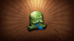 Funny Android Eating wallpaper thumb