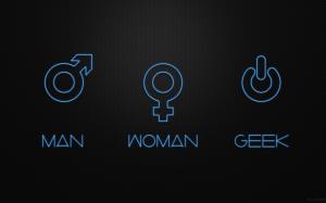 Man Woman Geek wallpaper thumb