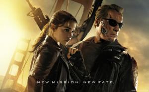 Emilia Clarke Arnold Terminator Genisys Movie wallpaper thumb