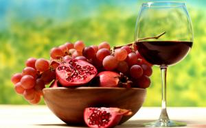 Fruit and wine wallpaper thumb