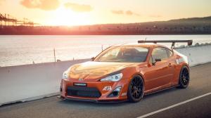 Toyota Scion FS-R orange supercar wallpaper thumb