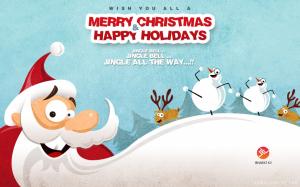 Merry Christmas Happy Holidays 2014 wallpaper thumb
