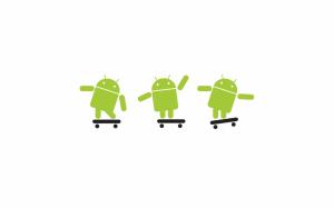 White Android Logo wallpaper thumb