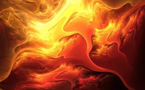 Abstraction fiery colors of lava wallpaper thumb