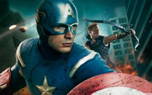 Avengers Captain America Hawkeye HD wallpaper thumb