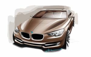 BMW Concept 5 Series Gran Turismo Design Sketch wallpaper thumb
