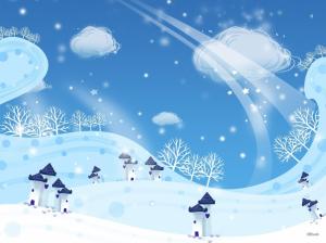 new year, christmas, snow, winter, houses, blizzard wallpaper thumb