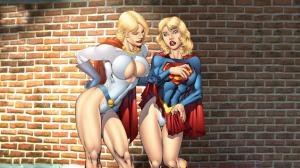 Supergirl Powergirl DC Cleavage HD wallpaper thumb