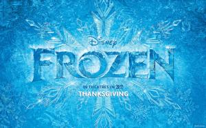 Disney Frozen Movie logo wallpaper thumb