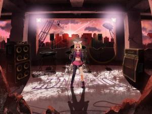 Anime Girls, Vocaloid, Kagamine Rin, Stage wallpaper thumb