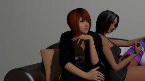 CGI, Girls, Sitting, 3D wallpaper thumb