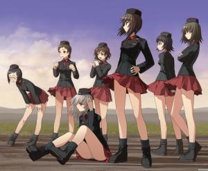 Anime Girls, Girls und Panzer, Army Girl, Itsumi Erika, Nishizumi Maho, Akaboshi Koume wallpaper thumb
