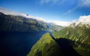 Fjord in New Zealand HD wallpaper thumb
