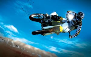 Amazing Motocross Bike Stunt HD wallpaper thumb