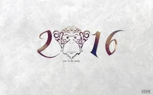 New Year monkeys holiday 2016 wallpaper thumb