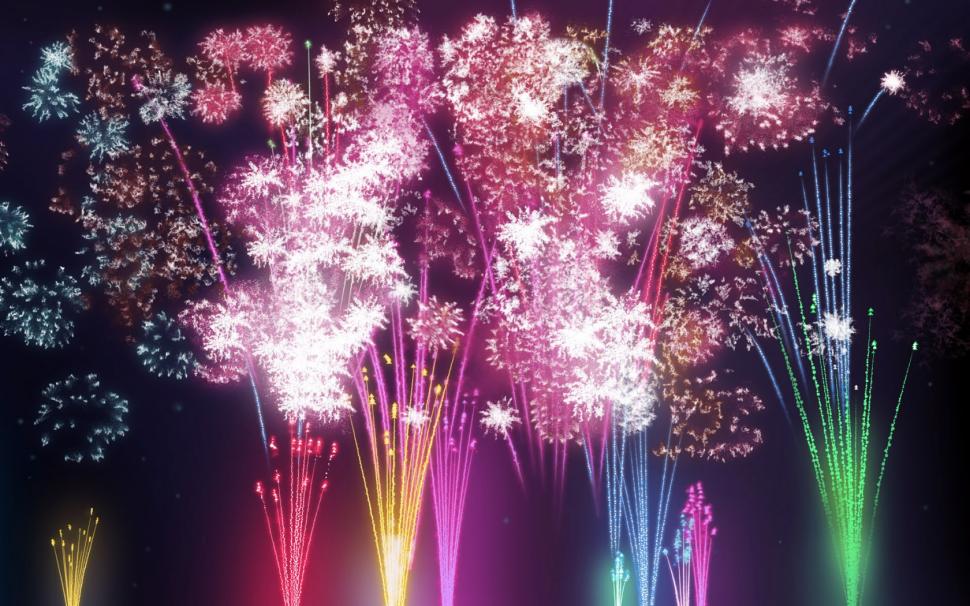 New Year Fireworks HD wallpaper,abstract wallpaper,3d wallpaper,new wallpaper,fireworks wallpaper,year wallpaper,1680x1050 wallpaper