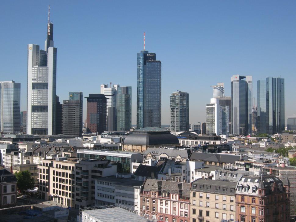 Frankfurt, germany, panorama, skyscrapers wallpaper,frankfurt HD wallpaper,germany HD wallpaper,panorama HD wallpaper,skyscrapers HD wallpaper,2592x1944 wallpaper