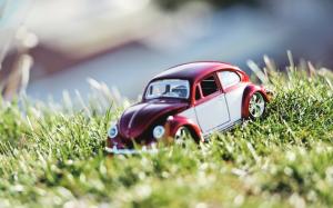 nature, summer, toy car, car, grass, sunlight, small wallpaper thumb