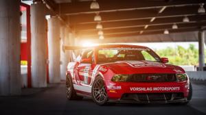 Red Ford Mustang Muscle car wallpaper thumb