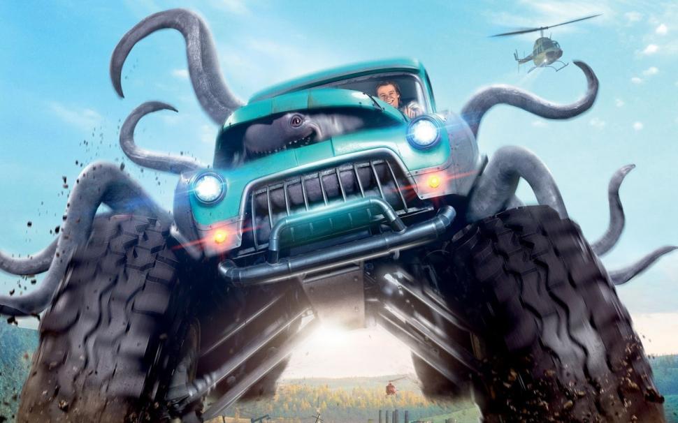 Monster Trucks 2016 Poster wallpaper,hollywood wallpaper,movies wallpaper,2016 wallpaper,Hollywood Movies wallpaper,1440x900 wallpaper