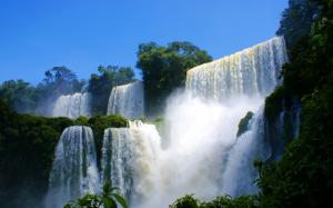 Spectacular scenery of waterfalls and rapids water wallpaper thumb