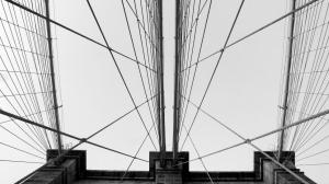 Brooklyn Bridge from below wallpaper thumb