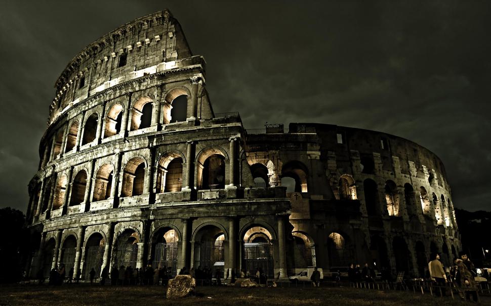 Dark Rome Coliseum  wallpaper,dark HD wallpaper,rome HD wallpaper,coliseum HD wallpaper,travel & world HD wallpaper,1920x1200 wallpaper
