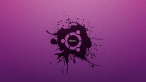 Purple Ubuntu  Widescreen wallpaper thumb